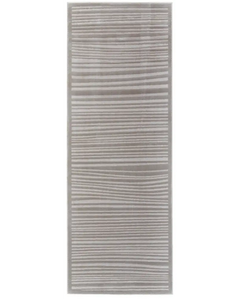 Melina modern contemporary rug - Beige / Silver / Runner