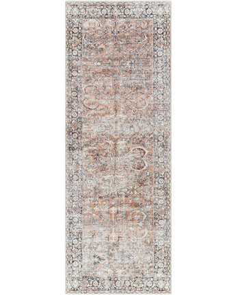 Milan washable area rug - Beige / Multi / Runner