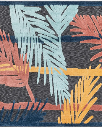 Modern belize outdoor ambergris rug - Charcoal / 5’