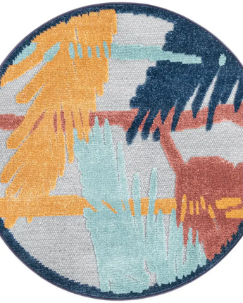 Modern belize outdoor ambergris rug - Gray / 3’ 3’’ x