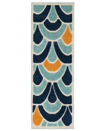 Modern belize outdoor dangriga rug - Blue / 2’ 0’’ x