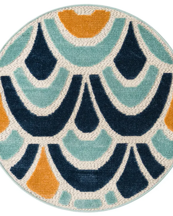 Modern belize outdoor dangriga rug - Blue / 3’ 3’’ x