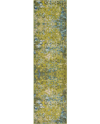 Modern designed ivy essence rug - Green / Runner / 2’ 7 x