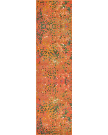 Modern designed ivy essence rug - Orange / Runner / 2’ 7