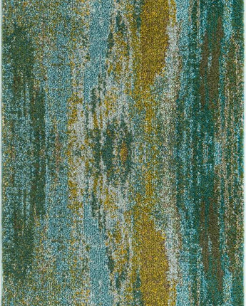 Modern designed lilly jardin rug - Turquoise / Runner