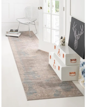 Modern designed paris fremont rug - Taupe / Runner / 2’ 7