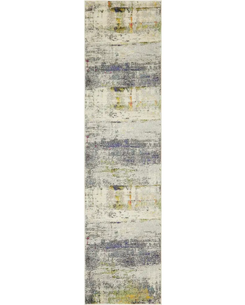 Modern designed urban chromatic rug - Gray / Runner / 2’