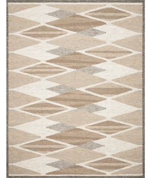 Modern evelina rug - Beige / Bark / Rectangle / 2’0’’