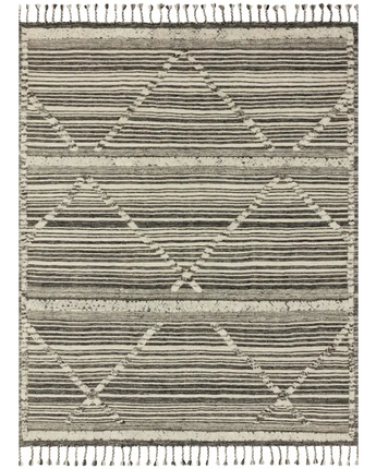 Modern iman rug - White / Dark Gray / Rectangle