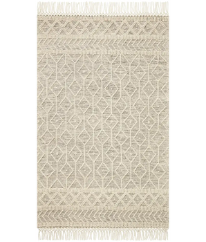 Modern noelle rug - White / Black / Rectangle / 4’0’’