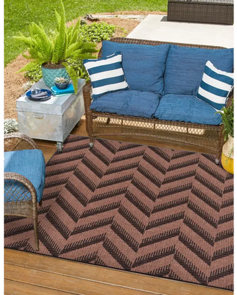 Modern outdoor modern chevron rug - Area Rugs