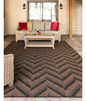 Modern outdoor modern chevron rug - Area Rugs