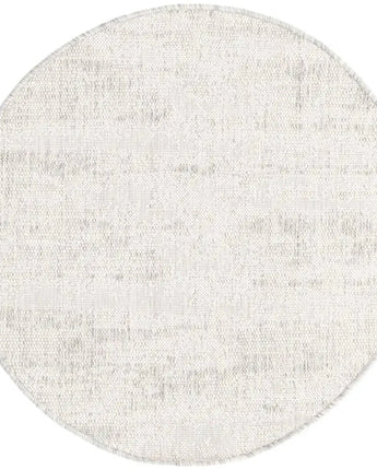 Modern outdoor modern cartago rug - Gray / 3’ x 3’ 1 / Round
