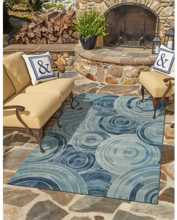 Modern outdoor modern rippling rug - Area Rugs