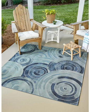 Modern outdoor modern rippling rug - Area Rugs