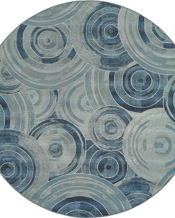 Modern outdoor modern rippling rug - Light Blue / 8’