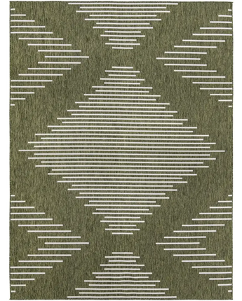 Modern outdoor modern tambor rug - Green / 9’ 10 x 13’ 1 /