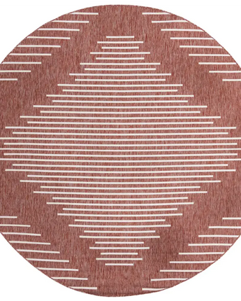 Modern outdoor modern tambor rug - Rust Red / 10’ 8’’