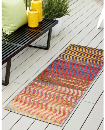 Modern outdoor modern wavy rug - Area Rugs