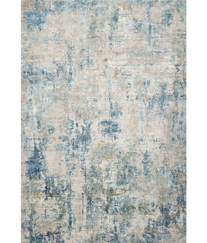 Modern sienne rug - Gray / Blue / Rectangle / 3’7’’ x