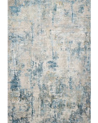 Modern sienne rug - Gray / Blue / Rectangle / 3’7’’ x