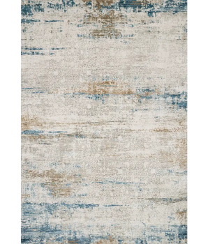 Modern sienne rug - White / Azure / Rectangle / 3’7’’