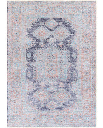 Muman washable area rug - Beige / Blue / Rectangle / 2x3