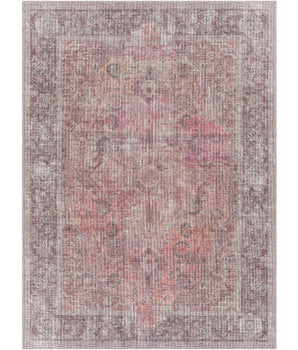 Neoma washable area rug - Red / Rectangle / 5x7 - Area Rugs