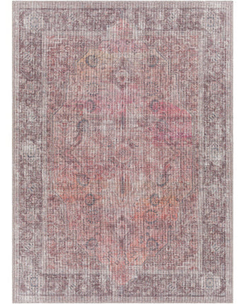 Neoma washable area rug - Red / Rectangle / 5x7 - Area Rugs