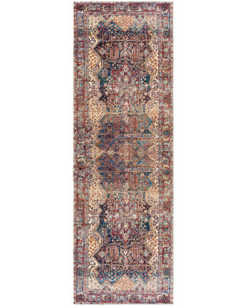 Noémie washable area rug - Dark Blue / Multi / Runner