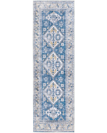 Noémie washable area rug - Dark Blue / Runner