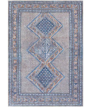 Océane washable area rug - Dark Blue / Rectangle / 2x3