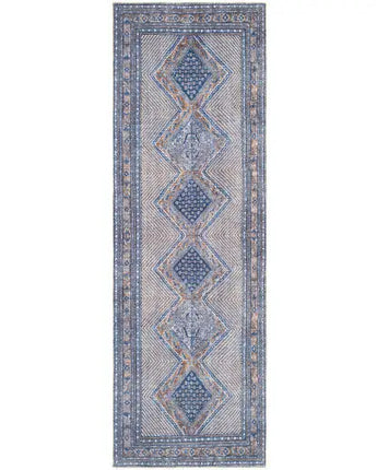 Océane washable area rug - Dark Blue / Runner