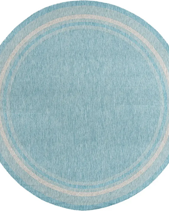 Outdoor outdoor border soft border rug - Aquamarine / 10’