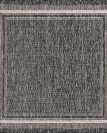 Outdoor outdoor border soft border rug - Black / 7’