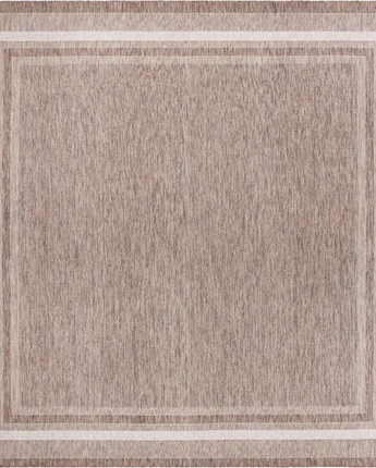 Outdoor outdoor border soft border rug - Brown / 13’