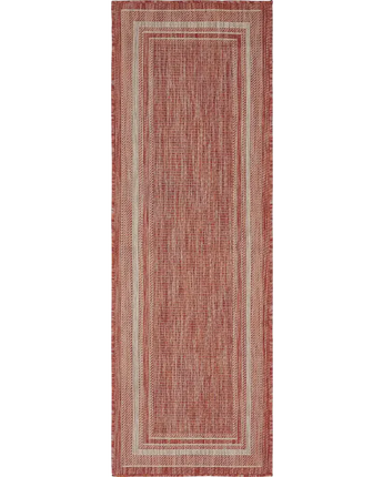 Outdoor outdoor border soft border rug - Rust Red / 2’