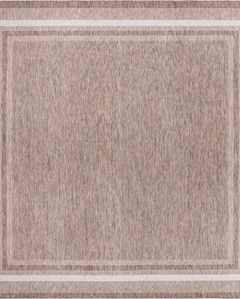 Outdoor outdoor border soft border rug - Brown / 13’