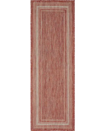 Outdoor outdoor border soft border rug - Rust Red / 2’