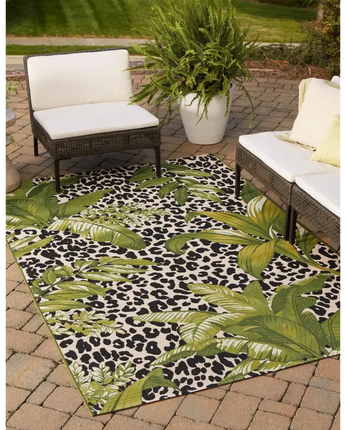 Outdoor outdoor botanical andromeda rug - Area Rugs