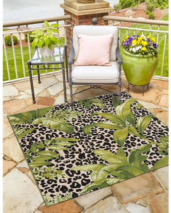 Outdoor outdoor botanical andromeda rug - Area Rugs