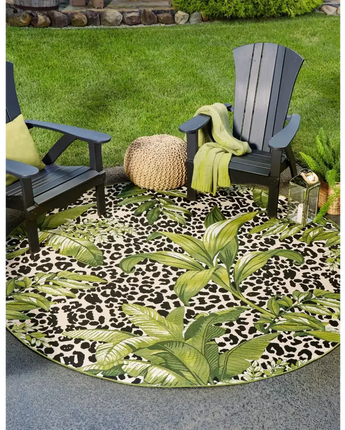 Outdoor outdoor botanical andromeda rug - Area Rugs