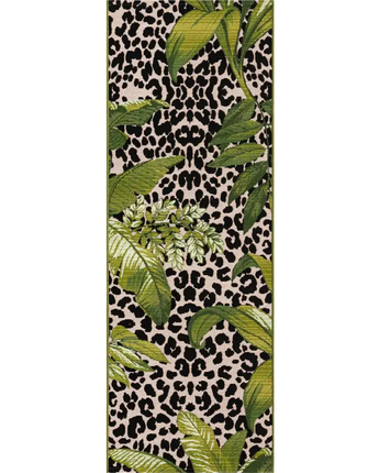 Outdoor outdoor botanical andromeda rug - Green / 2’