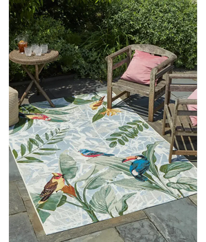 Outdoor outdoor botanical chanticleer rug - Area Rugs