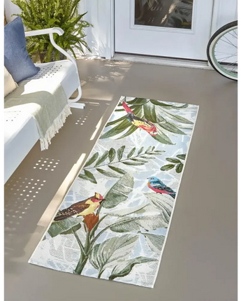 Outdoor outdoor botanical chanticleer rug - Area Rugs