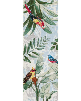 Outdoor outdoor botanical chanticleer rug - Multi / 2’