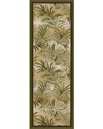 Outdoor outdoor botanical keukenhof rug - Green / 2’