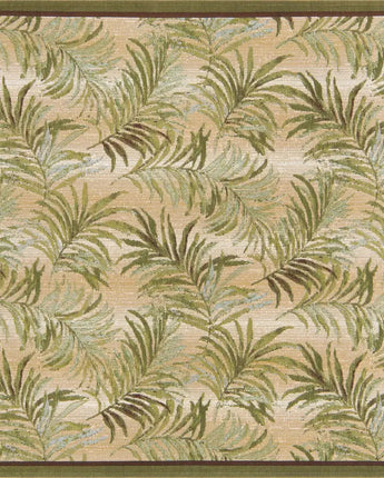 Outdoor outdoor botanical keukenhof rug - Green / 5’