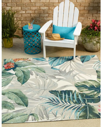 Outdoor outdoor botanical kula rug - Area Rugs