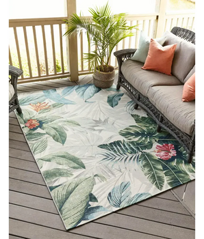 Outdoor outdoor botanical kula rug - Area Rugs